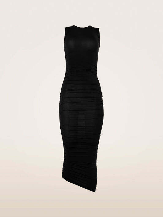 SHEER DRAPE DRESS SHEER DRAPE DRESS
