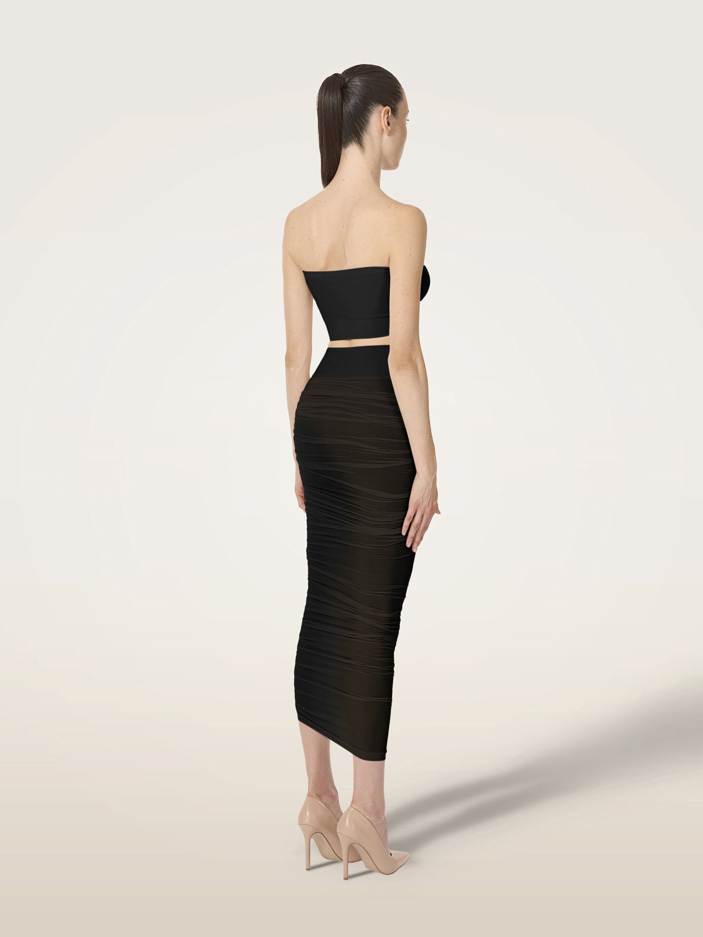 SHEER DRAPE SKIRT SHEER DRAPE SKIRT