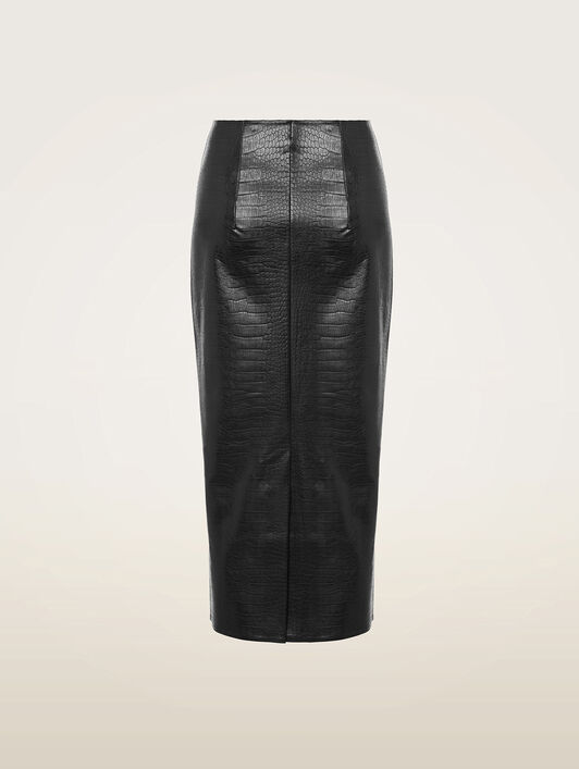 EMBOSSED ALLIGATOR SKIRT EMBOSSED ALLIGATOR SKIRT
