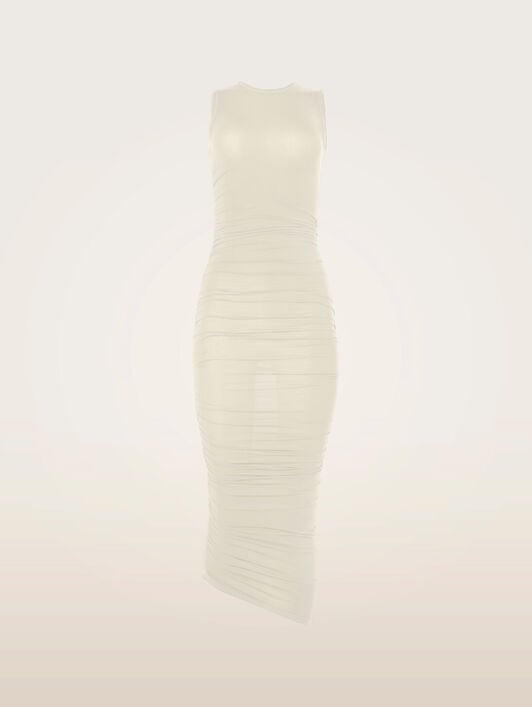 SHEER DRAPE DRESS SHEER DRAPE DRESS