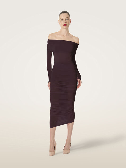 SHEER DRAPE TOP LONG SLEEVES