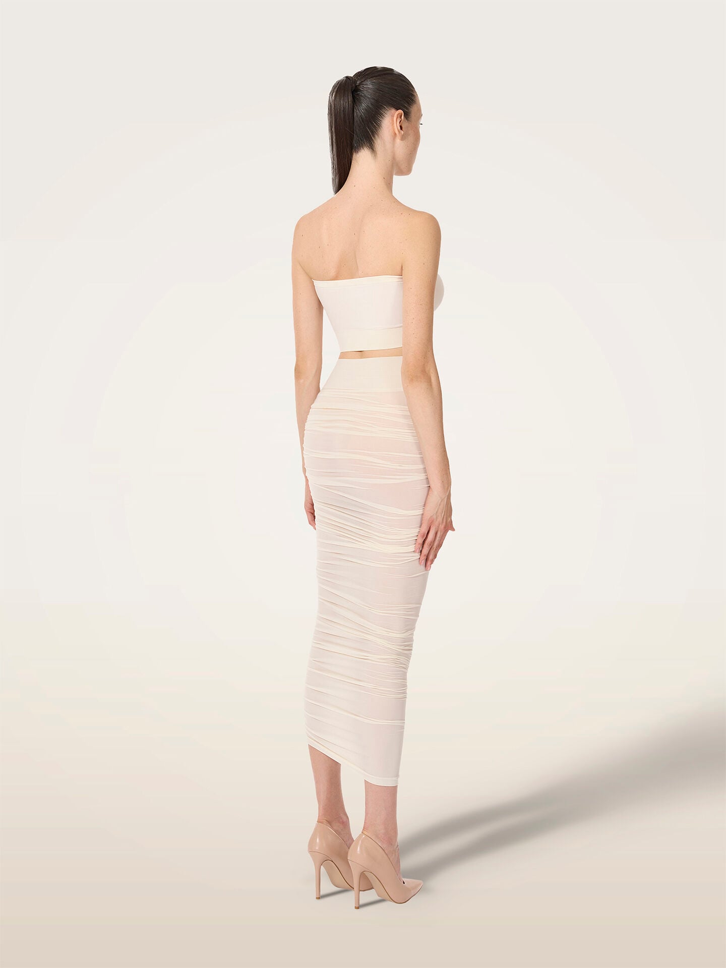 SHEER DRAPE SKIRT SHEER DRAPE SKIRT