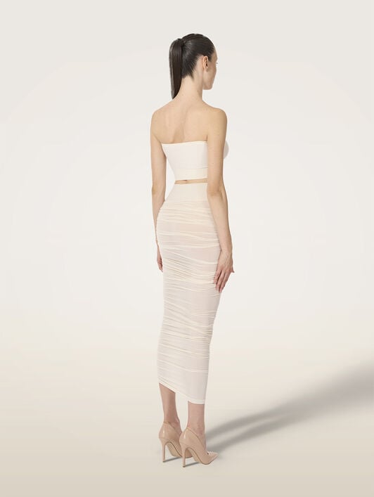 SHEER DRAPE SKIRT SHEER DRAPE SKIRT