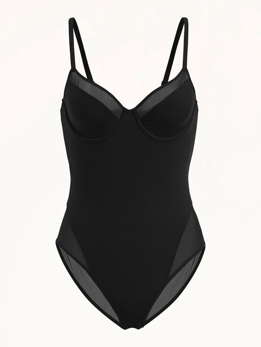 SHEER OPAQUE BODYSUIT SHEER OPAQUE BODYSUIT