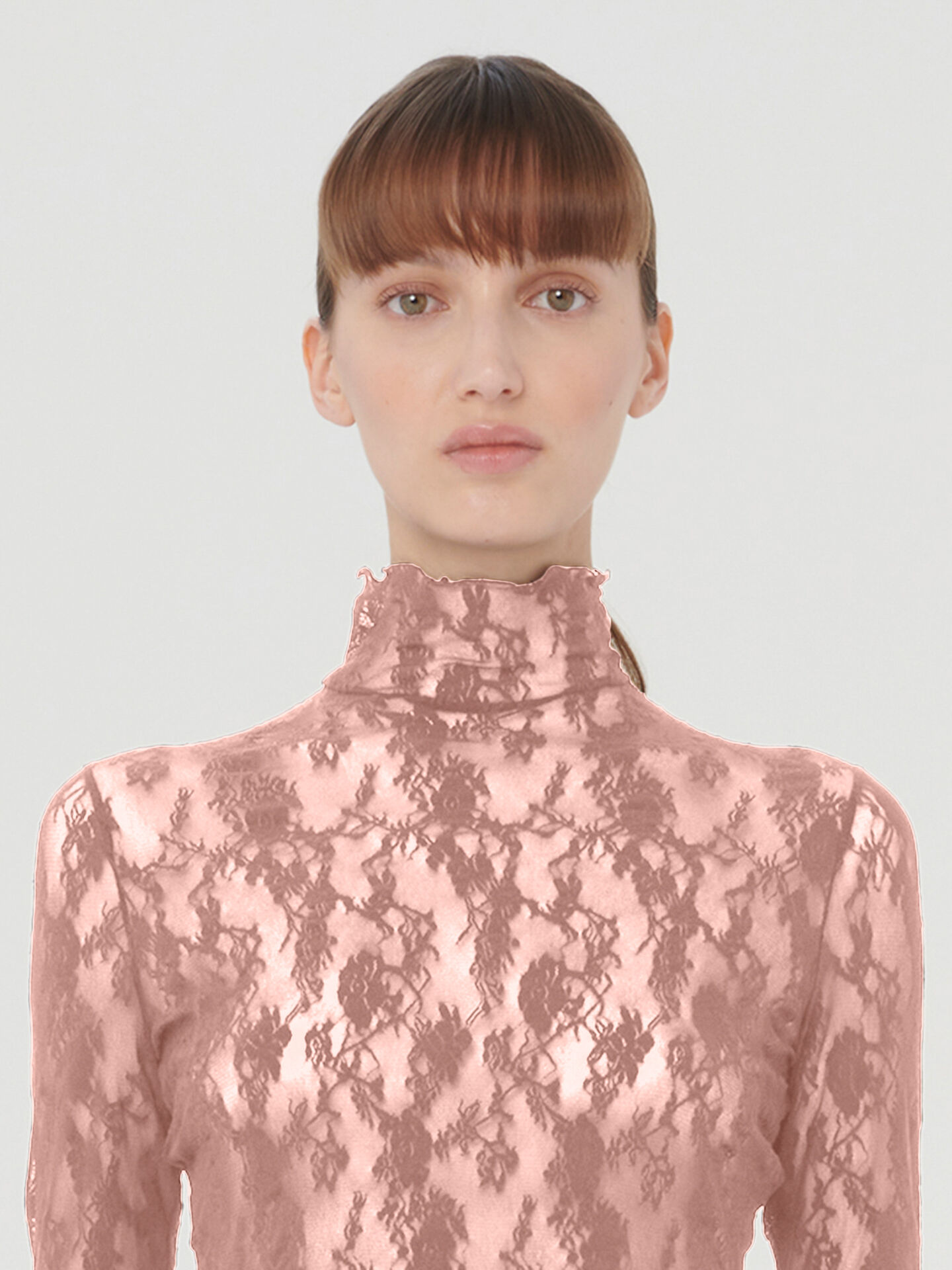 FLORAL LACE TOP LONG SLEEVES