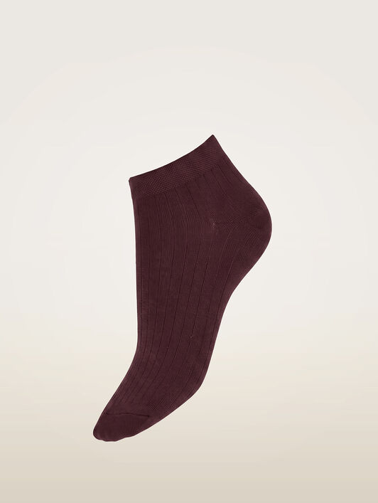RIBBED COTTON SNEAKER SOCKS
