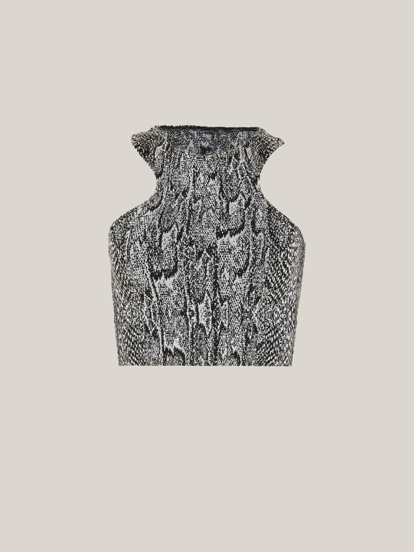 SEAMLESS PYTHON CROP TOP