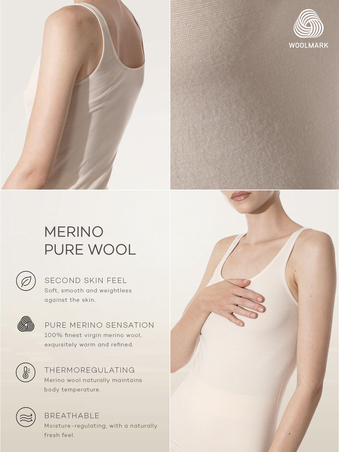 PURE WOOL TOP SLEEVELESS PURE WOOL TOP SLEEVELESS