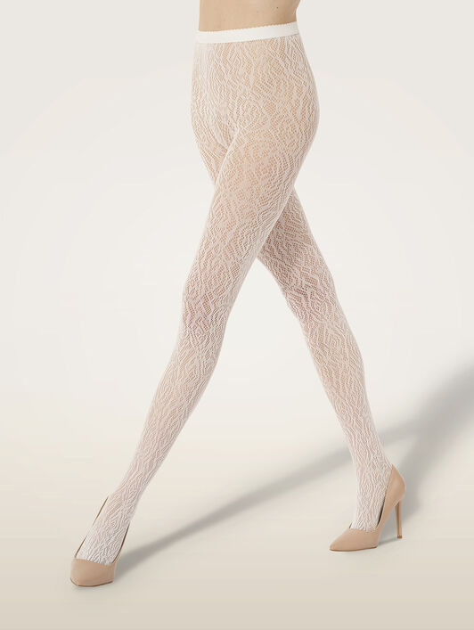 ROSE LACE EFFECT TIGHTS
