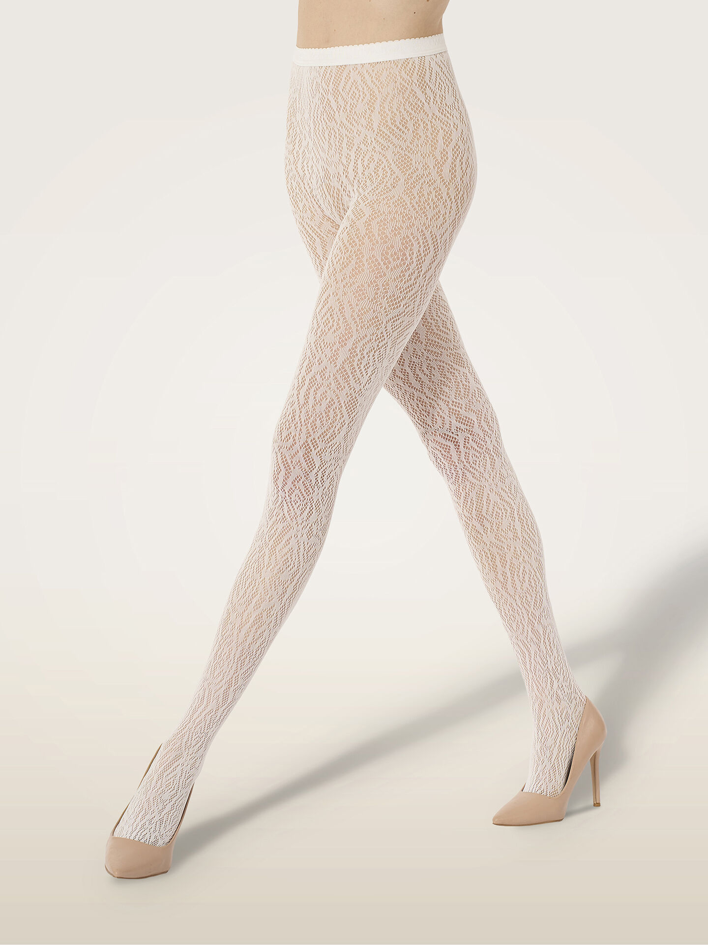 ROSE LACE EFFECT TIGHTS