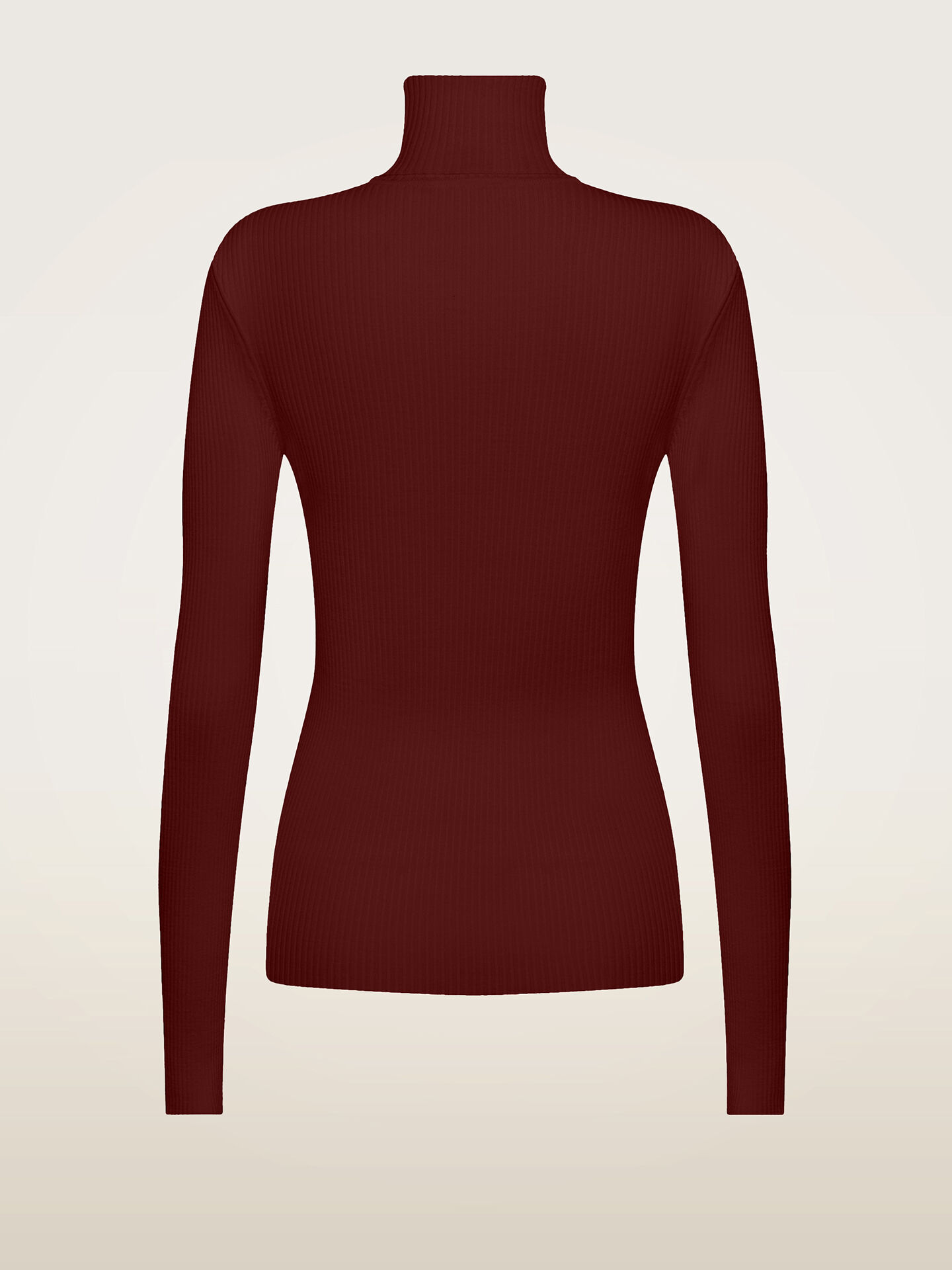 MERINO FINE RIB TOP LONG SLEEV