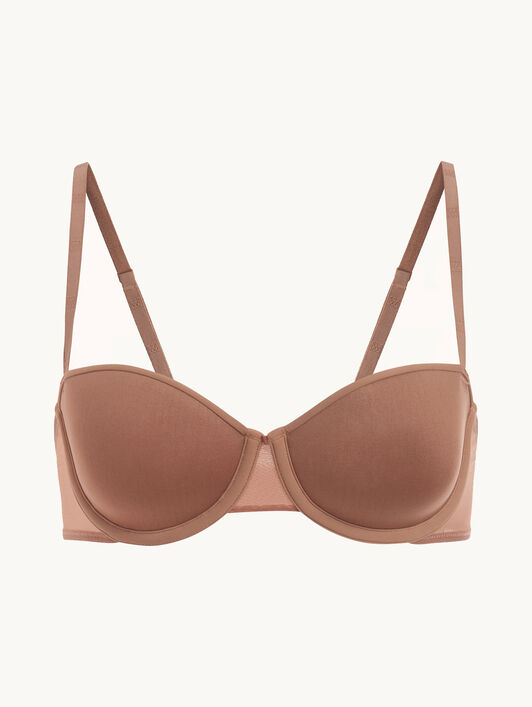 SHEER OPAQUE BANDEAU BRA SHEER OPAQUE BANDEAU BRA