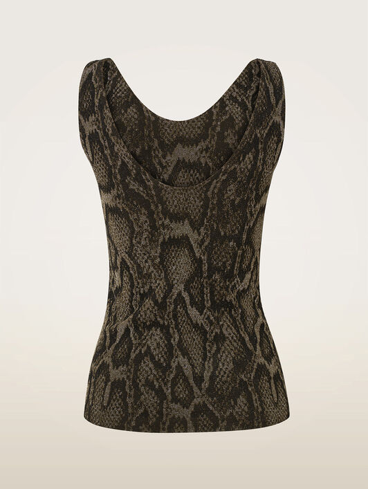 SHIMMERING PYTHON T.SLEEVELESS SHIMMERING PYTHON T.SLEEVELESS