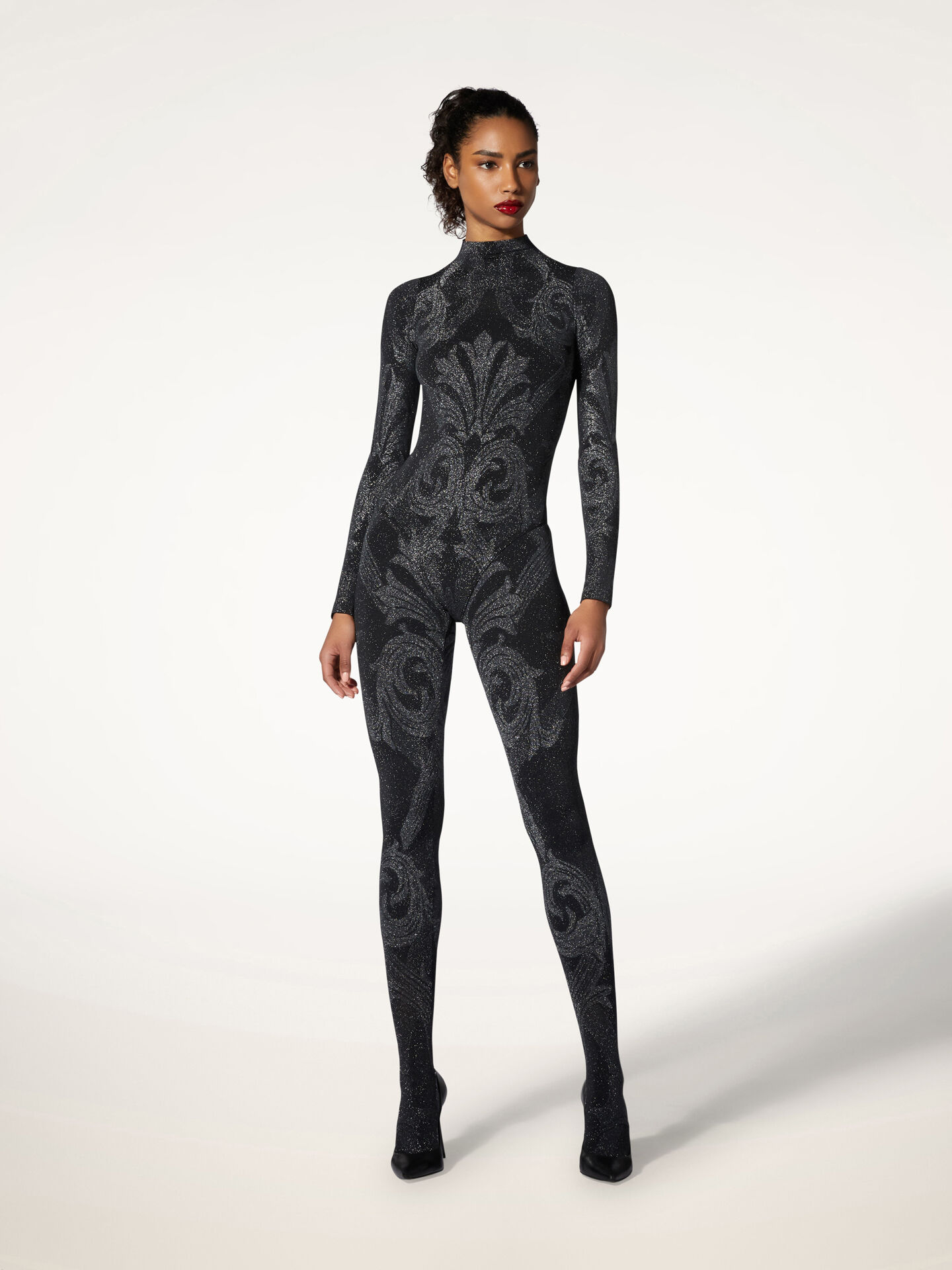 METALLIC JACQUARD TIGHTS METALLIC JACQUARD TIGHTS