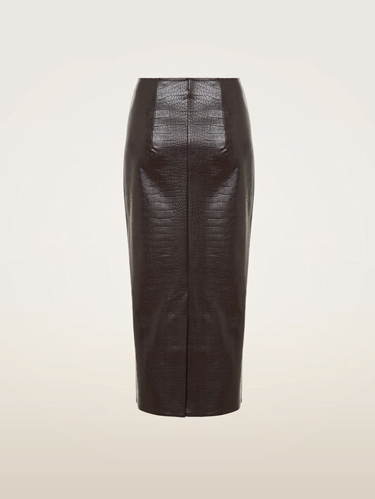 EMBOSSED ALLIGATOR SKIRT EMBOSSED ALLIGATOR SKIRT
