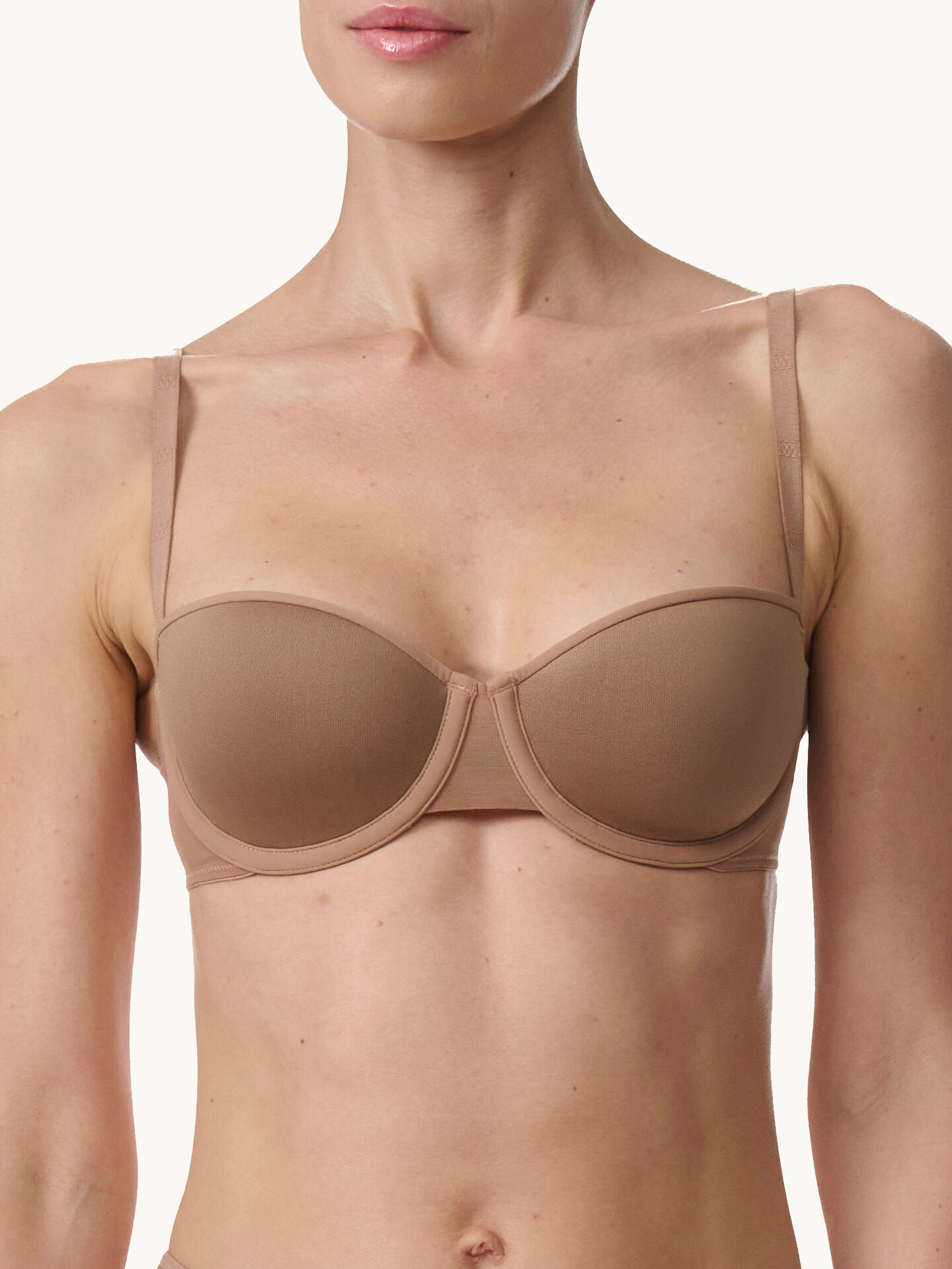 SHEER OPAQUE BANDEAU BRA SHEER OPAQUE BANDEAU BRA