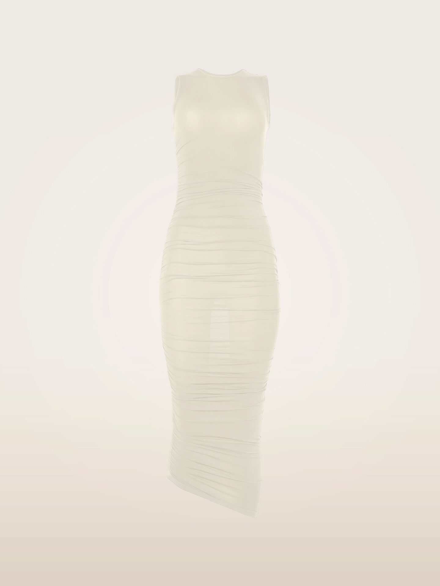 SHEER DRAPE DRESS