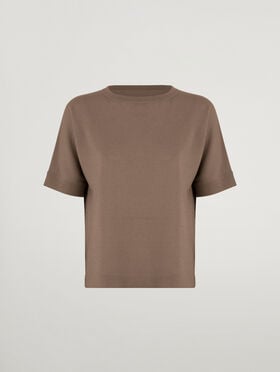 MERINO BLEND TOP SHORT SLEEVES