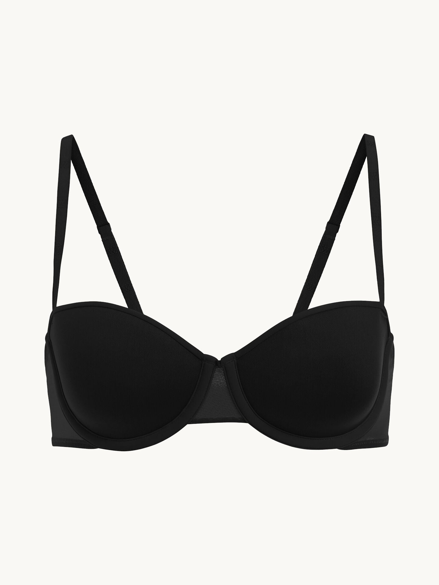 SHEER OPAQUE BANDEAU BRA