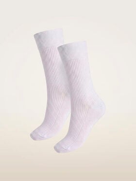 RIBBED STRETCH CO SOCKS 2-PACK