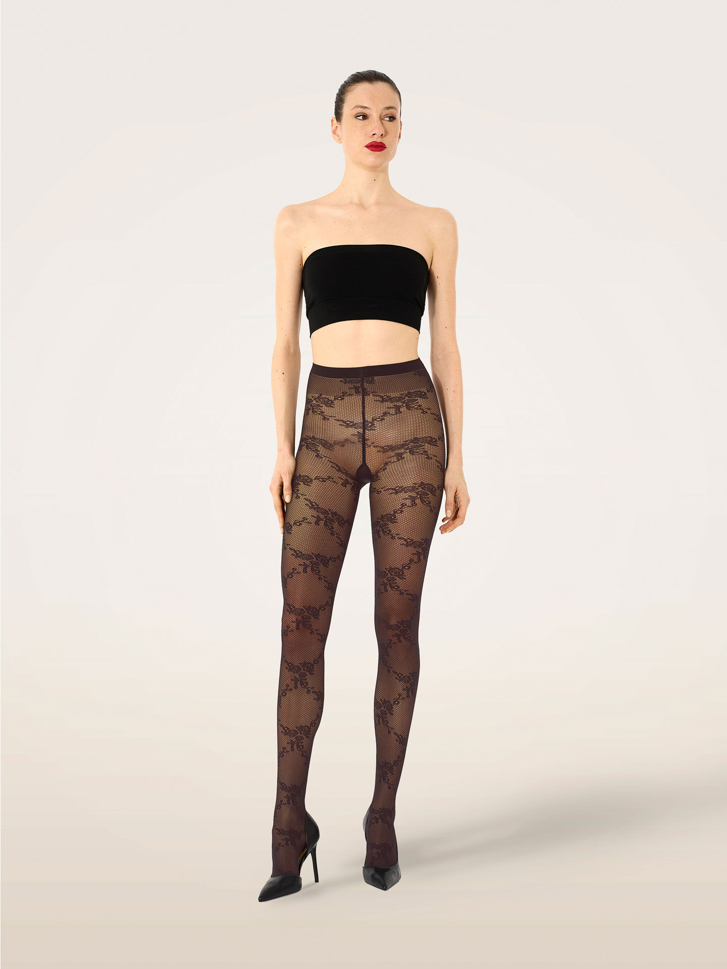 FLORAL LACE TIGHTS