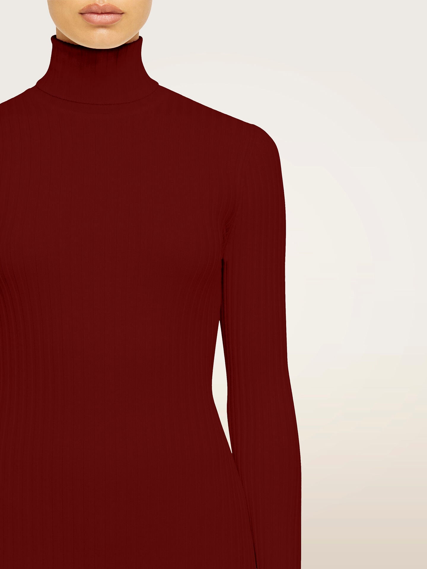 MERINO RIB DRESS