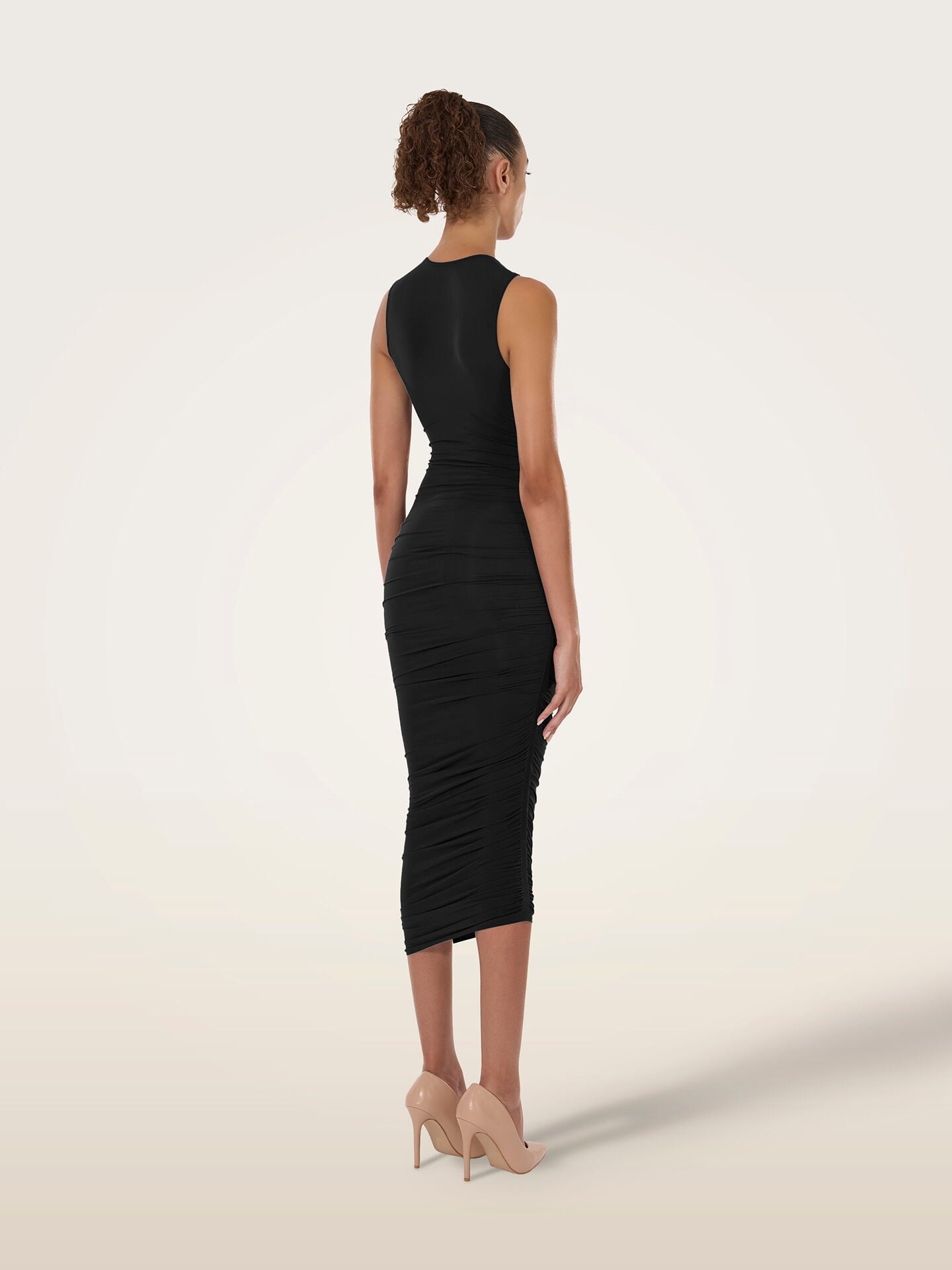 SHEER DRAPE DRESS SHEER DRAPE DRESS
