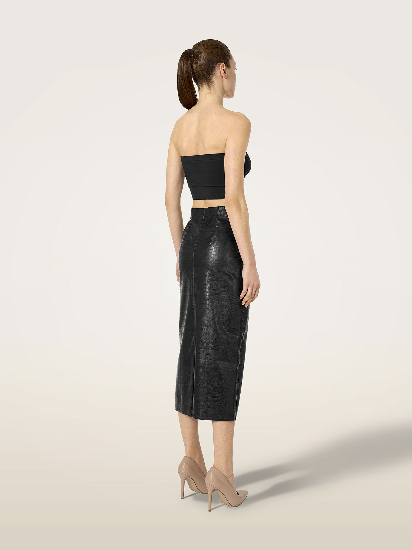 EMBOSSED ALLIGATOR SKIRT EMBOSSED ALLIGATOR SKIRT