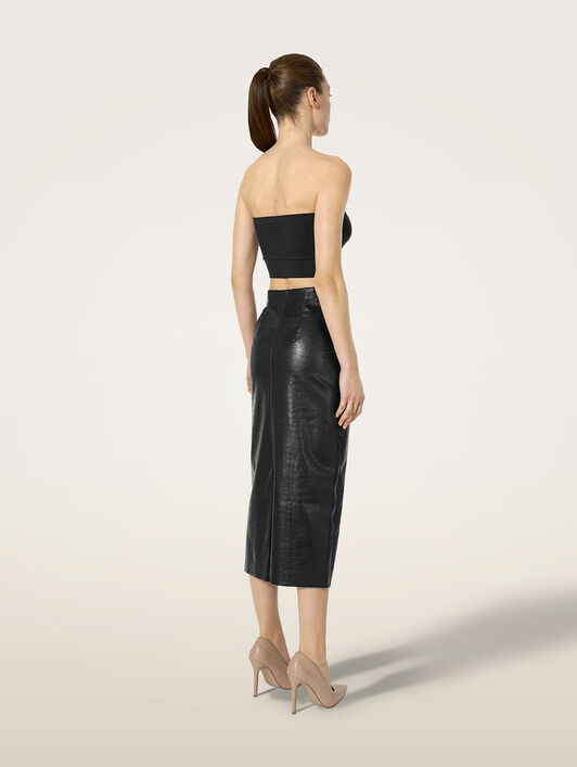 EMBOSSED ALLIGATOR SKIRT EMBOSSED ALLIGATOR SKIRT