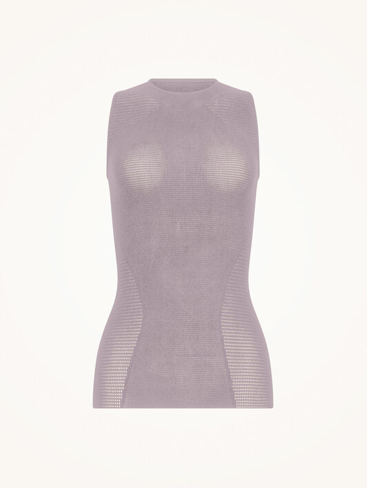 GRID NET TOP SLEEVELESS GRID NET TOP SLEEVELESS
