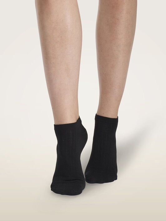 RIBBED COTTON SNEAKER SOCKS RIBBED COTTON SNEAKER SOCKS