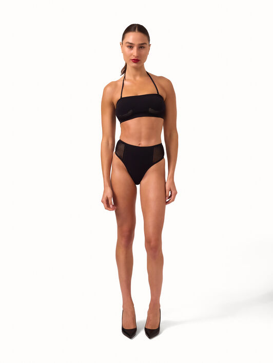 NET & RIBS SWIM BANDEAU BRA