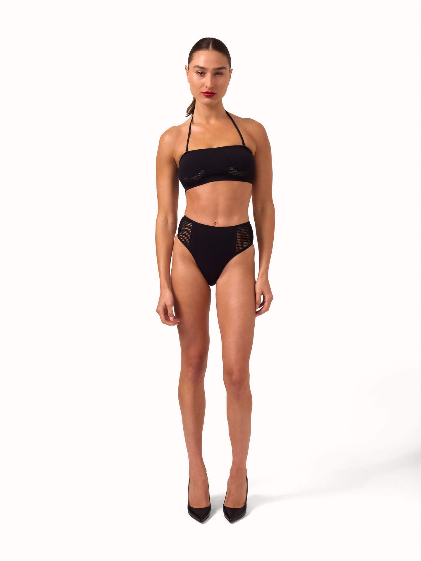 NET & RIBS SWIM BANDEAU BRA