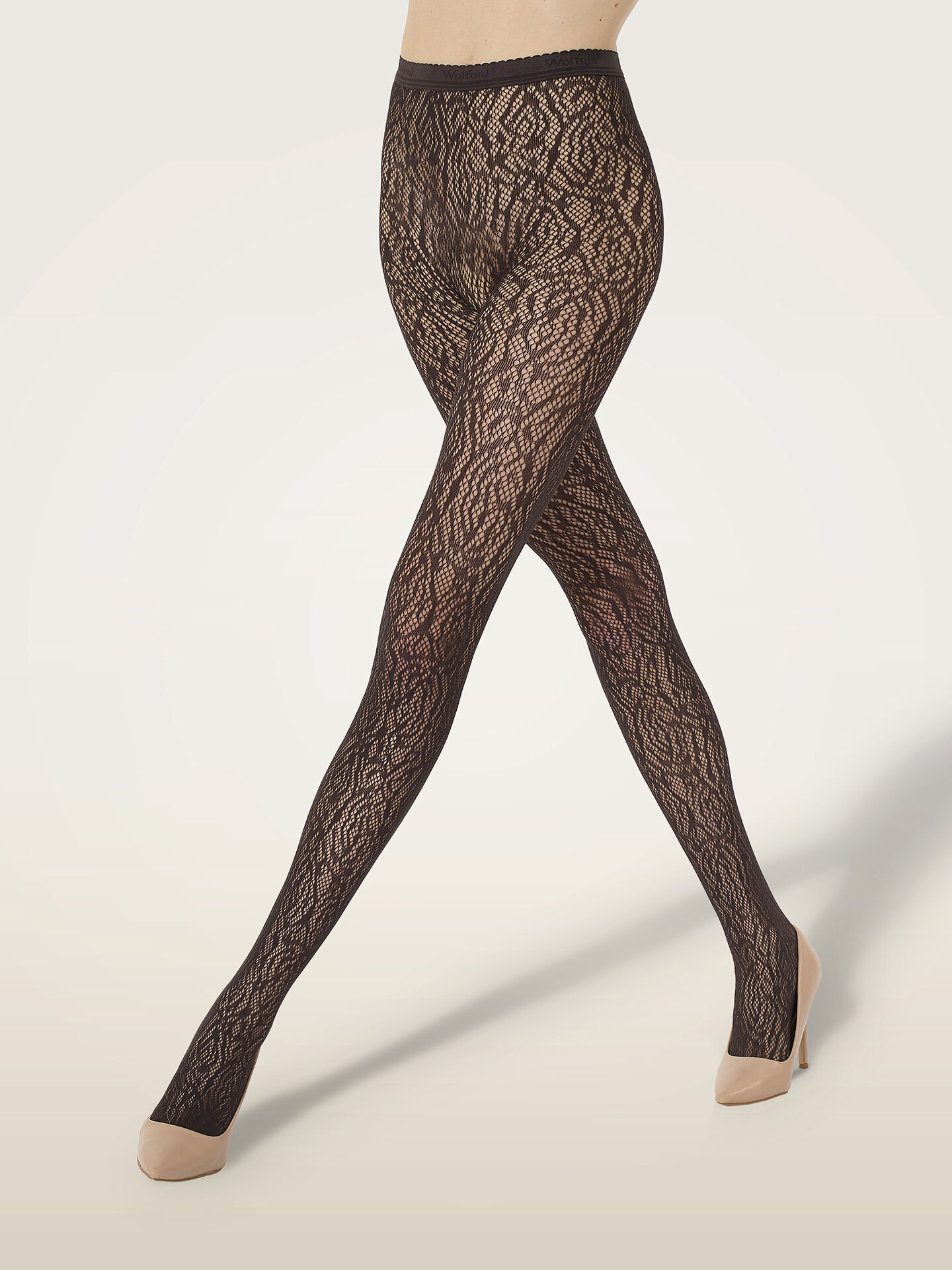 ROSE LACE EFFECT TIGHTS