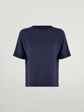 MERINO BLEND TOP SHORT SLEEVES