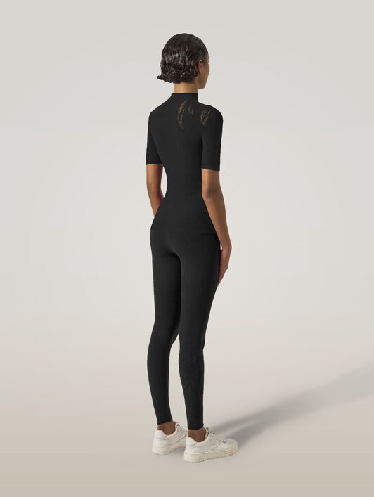 ROSE NET TOP SHORT SLEEVES