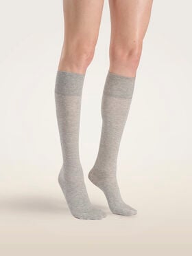 STRETCH COTTON KNEE-HIGHS