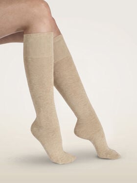 STRETCH COTTON KNEE-HIGHS