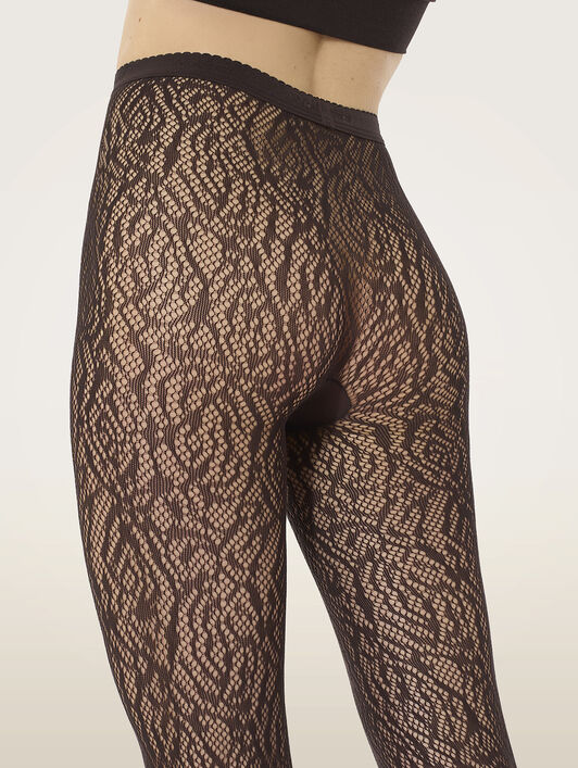 ROSE LACE EFFECT TIGHTS