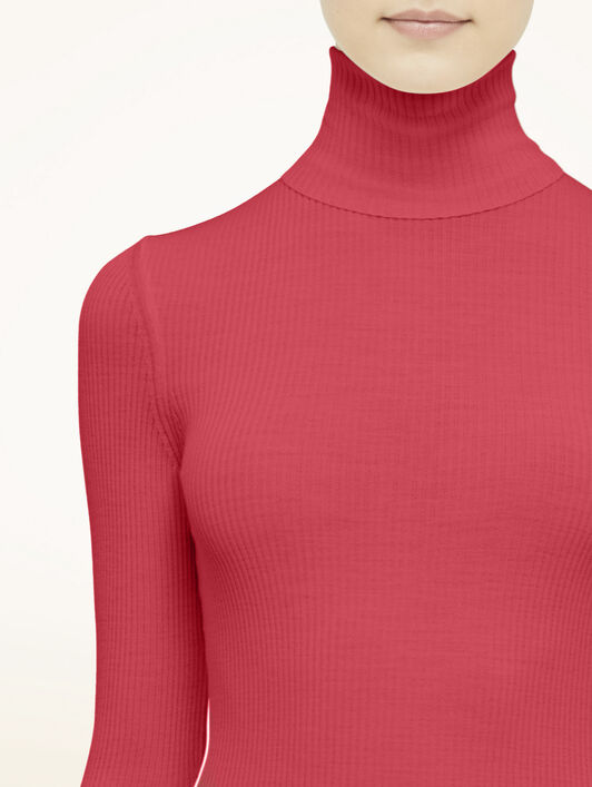 MERINO FINE RIB TOP LONG SLEEV