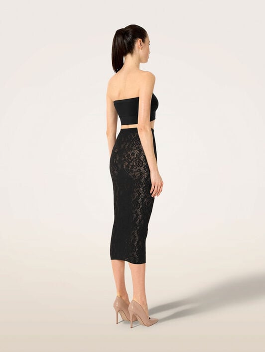 INFINITE ROSE NET SKIRT