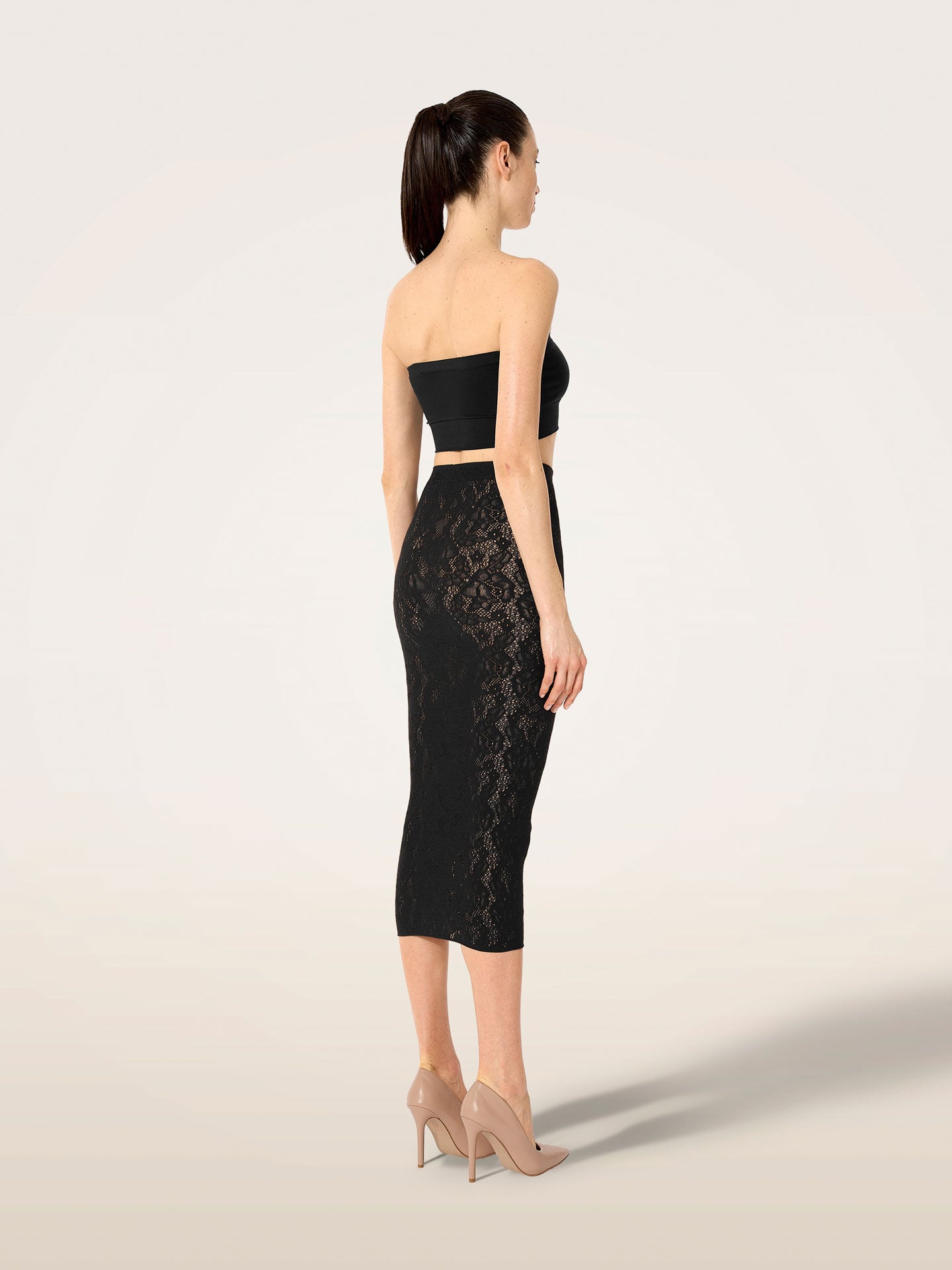 INFINITE ROSE NET SKIRT