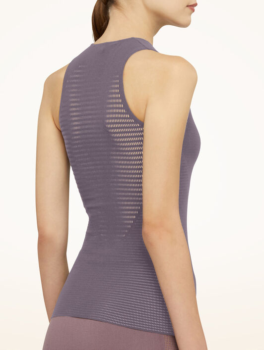 GRID NET TOP SLEEVELESS GRID NET TOP SLEEVELESS