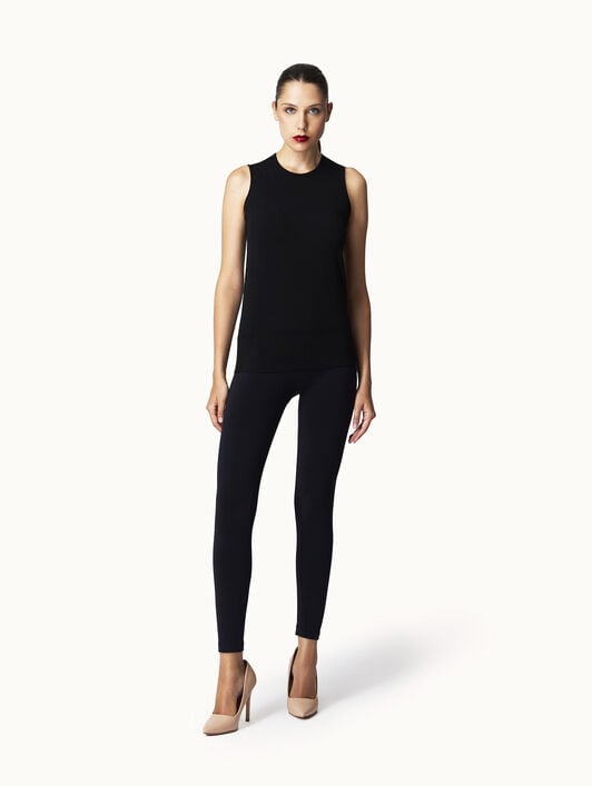 SHEER OPAQUE KNIT TOP SLEEVEL. SHEER OPAQUE KNIT TOP SLEEVEL.