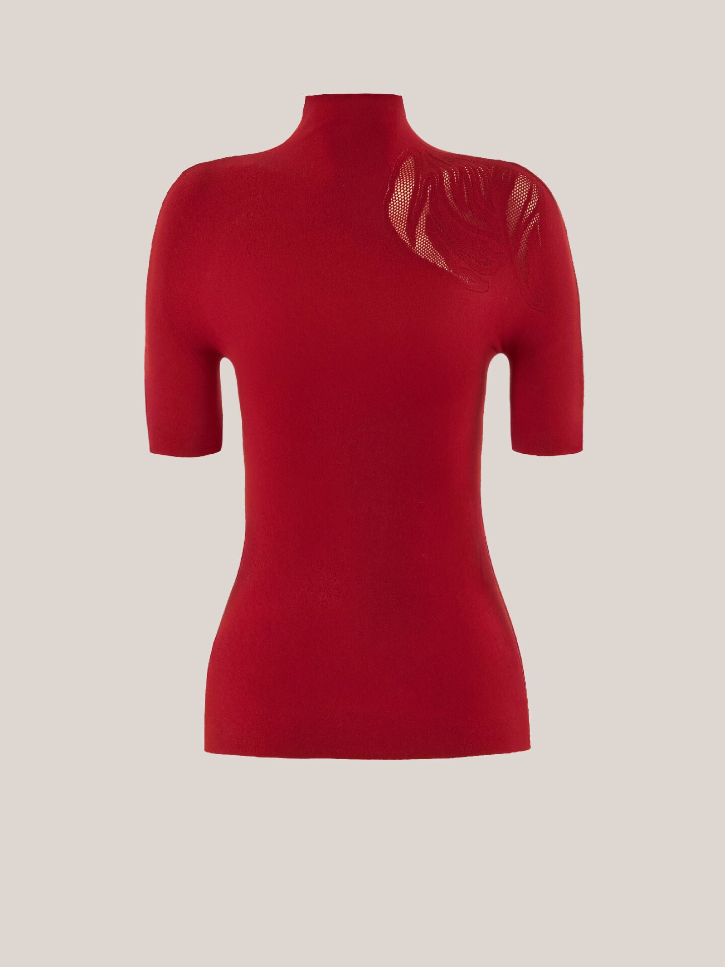 ROSE NET TOP SHORT SLEEVES ROSE NET TOP SHORT SLEEVES