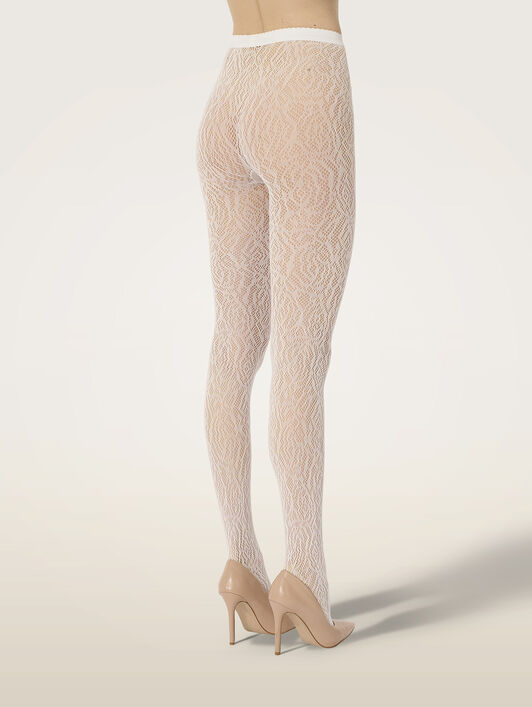 ROSE LACE EFFECT TIGHTS
