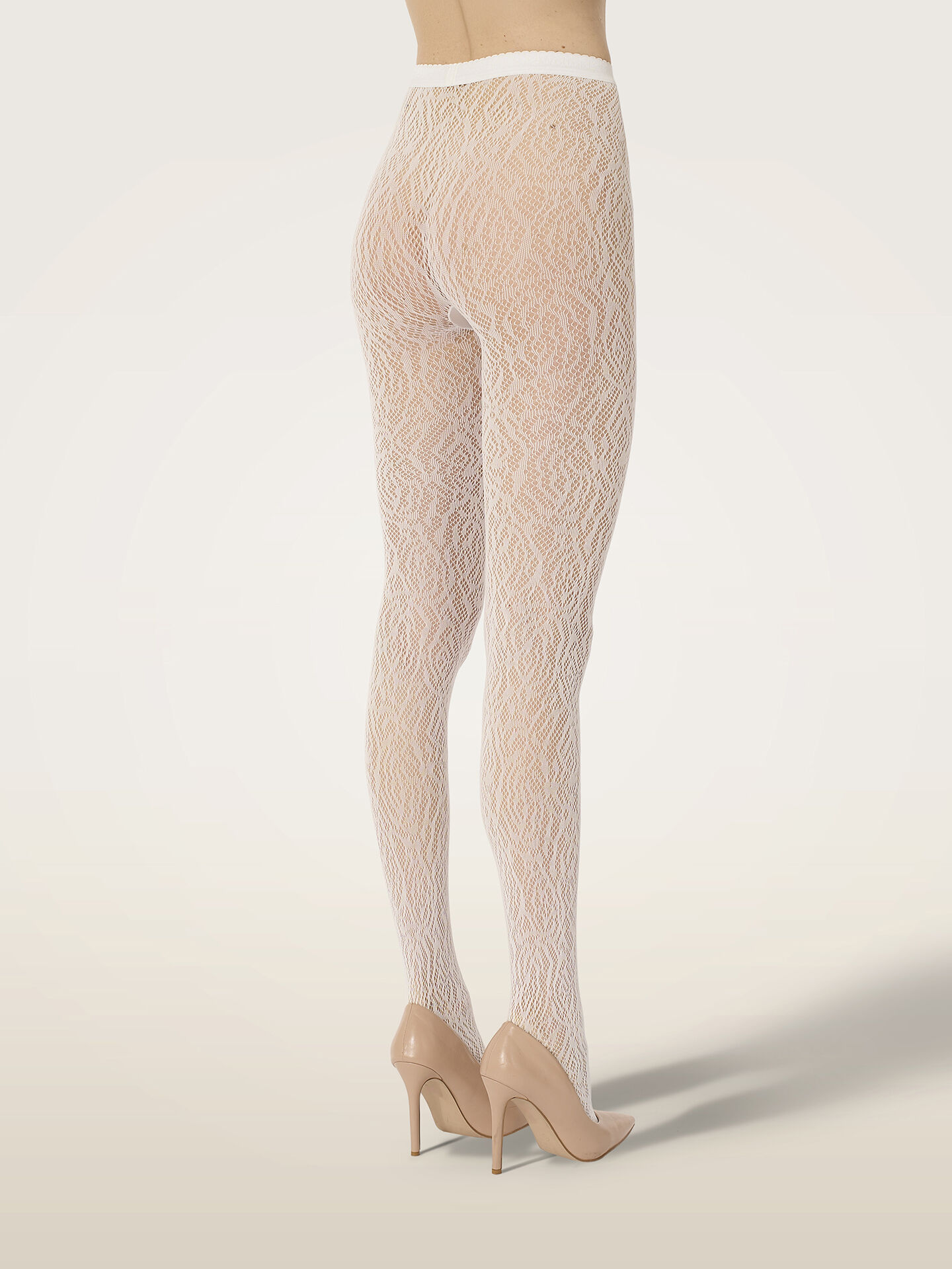 ROSE LACE EFFECT TIGHTS