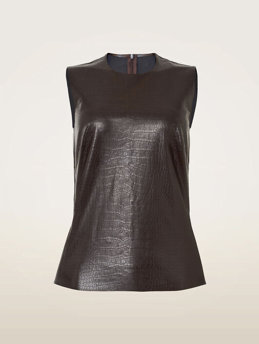 EMBOSSED ALLIGATOR TOP SLEEVELESS EMBOSSED ALLIGATOR TOP SLEEVELESS