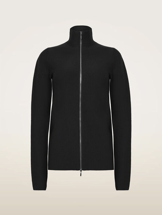 MERINO KNIT ZIPPER CARDIGAN