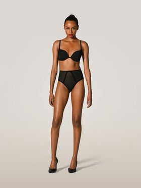 BONDED TO TULLE PUSH-UP BRA